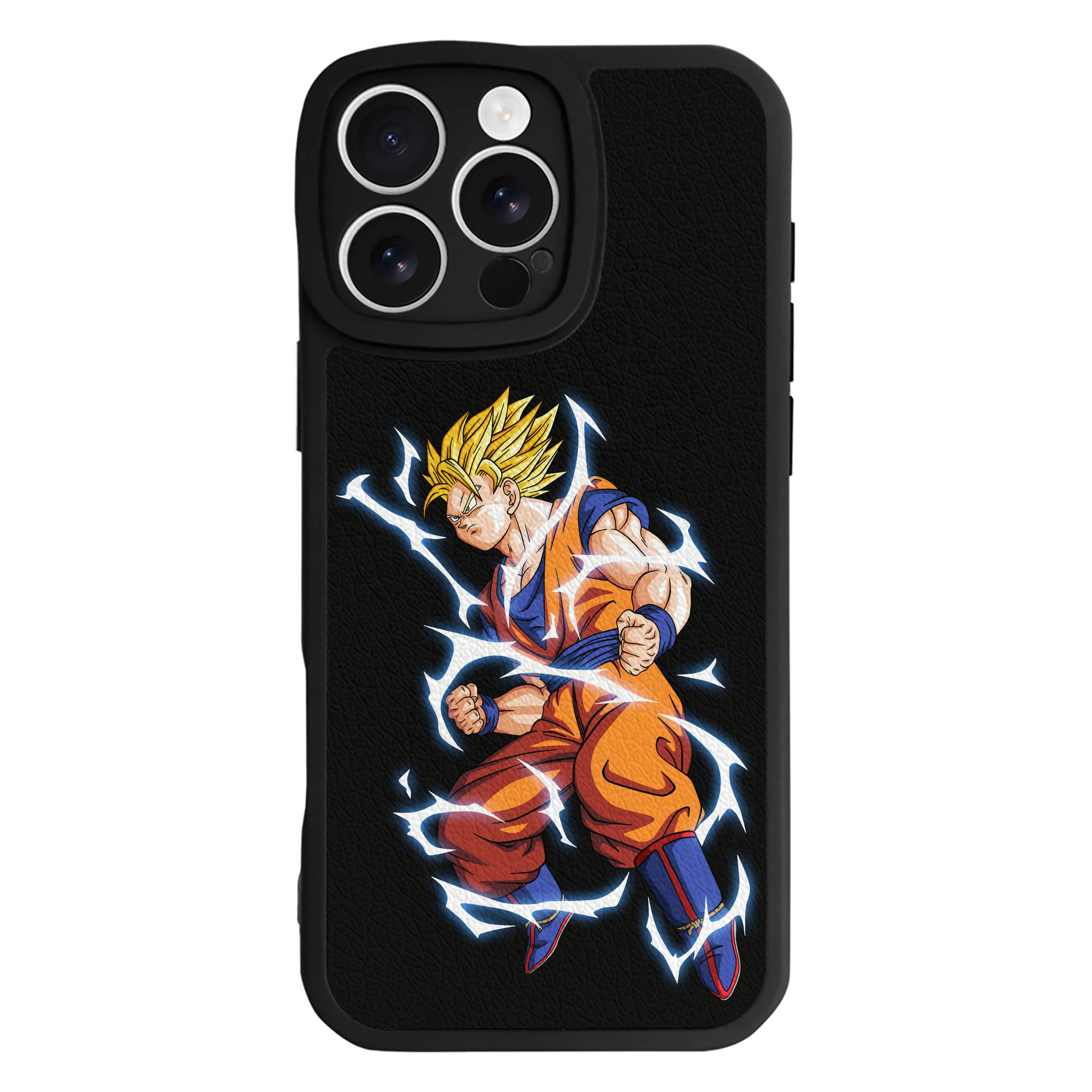 （画像用） ドラゴンボール 孫悟空（そん ごくう）Son Goku カカロット DRAGON BALL Kakarotto 【iPhone 16シリーズ対応】シリコンスマホケース（レザー調） 材質：シリコン